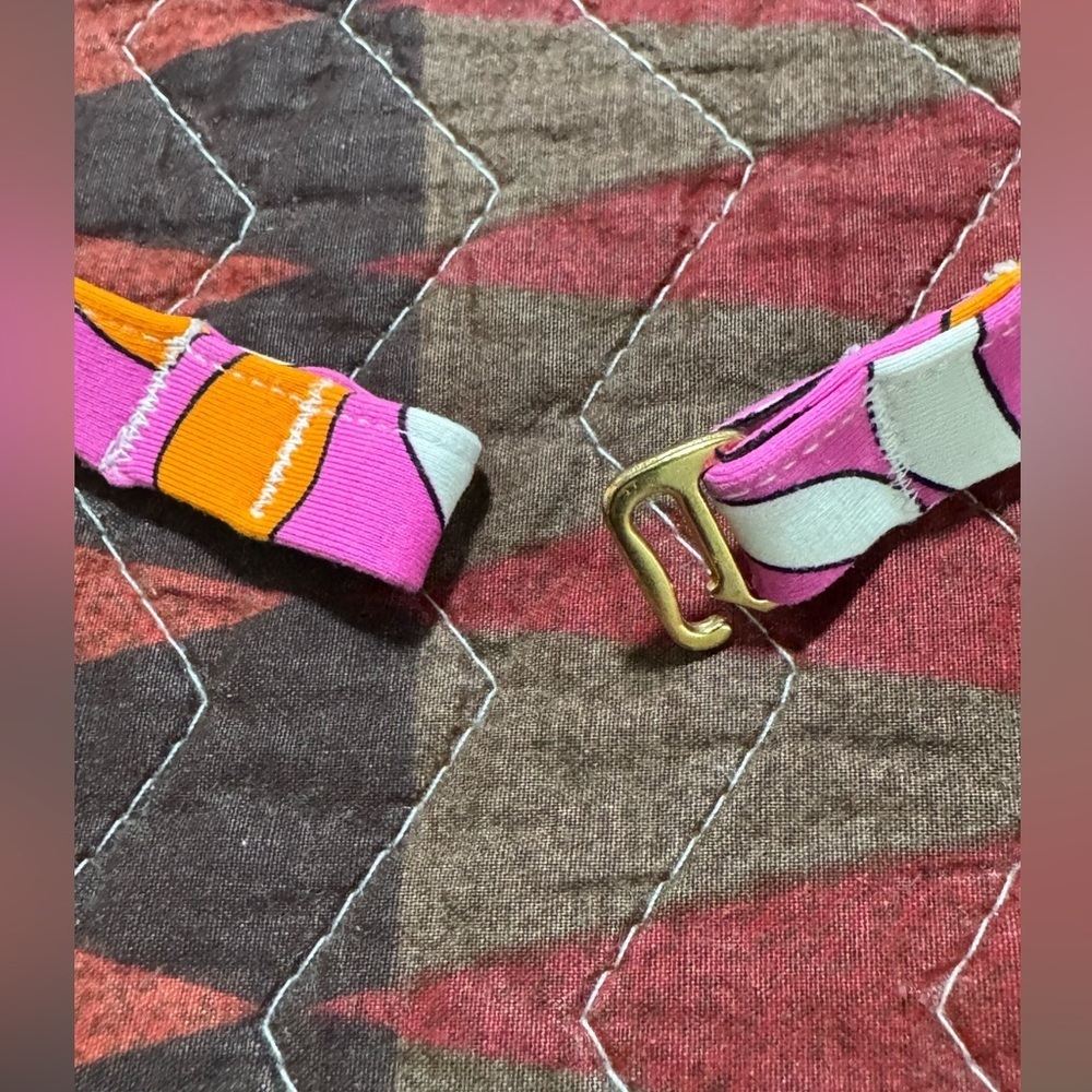 Trina Turk Tamarindo High Neck Halter Swimming Top Size 6 - Picture 7 of 12